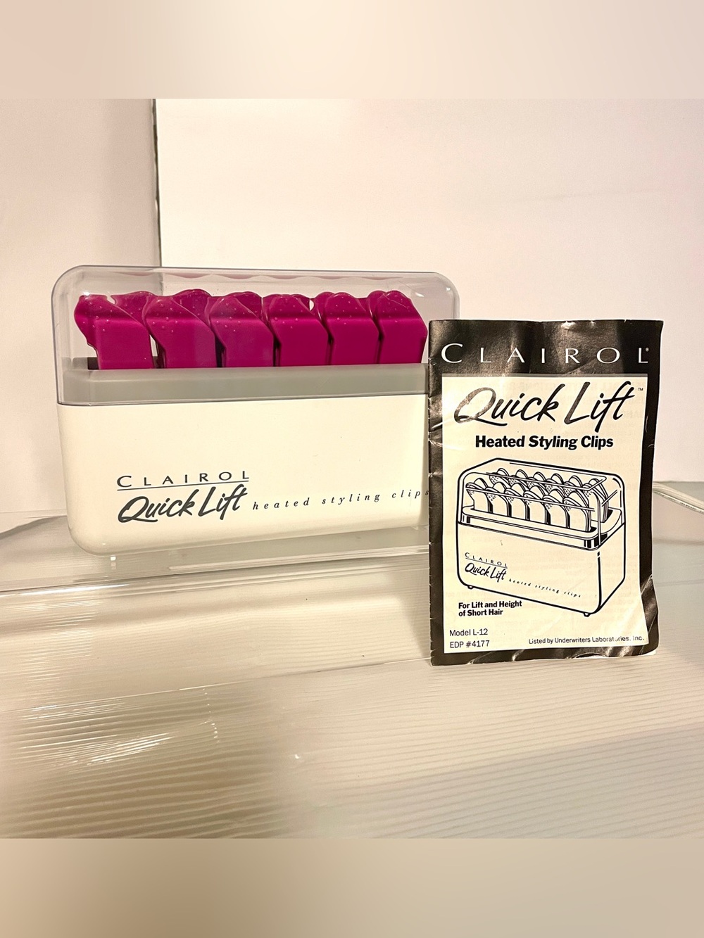 VTG Clairol Quick Lift Heated Styling Clips (12-Clip Hair Volume System)